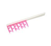 Ruilogod Cepillo de peine de plástico blanco y rosa para peinar el cabello en casa o salón de belleza DIY para mujeres (id: ddb 153 74c 1ea 599