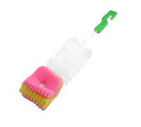 Ruilogod Cerda de plástico Esponja Mango Espiral Copa Cepillo Verde