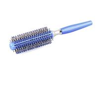 Ruilogod Cerdas de plástico Diente Diente Cylindrical Hair Secking Styling Curling Peine Brush Blue (id: 8c5 e57 53c 1ed d29