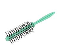 Ruilogod Cerdas de plástico rizado DIY peluquería peinado peine cepillo 19cm verde claro para peluquería