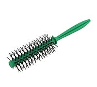 Ruilogod Cerdas de plástico rizado DIY peluquería peinado peine cepillo de pelo 19cm verde para peluquería