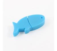 Ruilogod Cielo Azul Plástico Diseño de Pescado Interfaz USB Bluetooth V2.0 Mini Adaptador Dongle