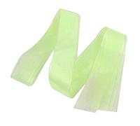 Ruilogod Cinta de organza para manualidades, decoración de festivales, 101 x 2,7 cm, 2 unidades, color verde (id:ac aea dd d35 441)
