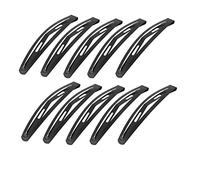 Ruilogod Clavijas de metal con punta de arco Bendy Snap DIY Clips para el cabello 10 PCS Negro (id:8f 7d1 5c 80c 5ae