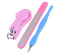 Ruilogod Clipper Nail File Blue Cuticle Trimmer Cutter Kit Cosmetic 3 en 1