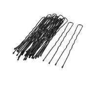 Ruilogod Clips de pasador de pelo de mujer Pin de una sola punta negro 20 unids (id:66 114 21 53b c6c