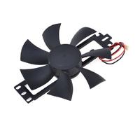 Ruilogod Cocina de inducción DC 12V Reemplazo del ventilador de refrigeración sin escobillas 2 Terminal