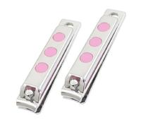 Ruilogod Cortador de 10 mm de ancho rosa concha uñas Clipper tijeras 2 unids(id:4d 8c7 d3 c32 5c4