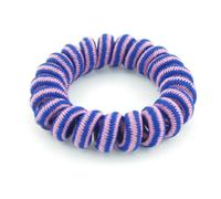 Ruilogod Damas Elástico Teléfono Cable Círculo En Forma De Panipolla De Panipolla Azul Púrpura