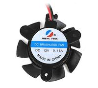 Ruilogod DC 12V 4CM 2 Terminales SVGA VGA Cooler Tarjeta de video Fan de enfriamiento