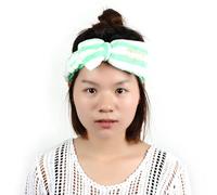 Ruilogod Diadema para mujer, ideal para lavar la cara, maquillaje y lazo, suave y encantadora, color verde (id: 891 43c df2 84e 8a9