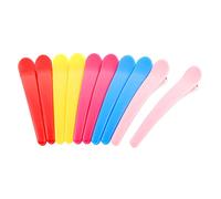 Ruilogod Dientes de cocodrilo de plástico arcos pinzas para el cabello clip de una sola punta 10 unids (id:70 7f4 7c fd4 ee4