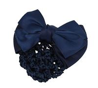 Ruilogod Diseño de lazo para mujer Snood Net Bun Cover Hair Clip Barrette (id:7b cae 75 cda 79d