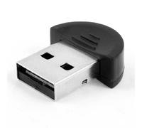 Ruilogod Diseño de semicírculo de Tono Negro Negro USB 2.0 Bluetooth V2.0 Adaptador de dongle