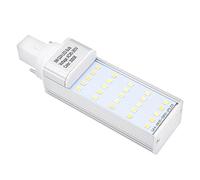 Ruilogod G24 G24D PL-C Lámpara PL 2P 5W LED Bombilla Gorbatable White White 3000K, Reemplazo de lámpara fluorescente compacta CFL