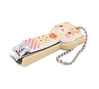 Ruilogod Herramienta de manicura con diseño de gato de dibujos animados, cortadora de uñas, dedos y pies, color beige (id: a99 a73 4f3 fec d5e