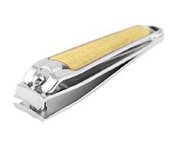 Ruilogod Herramienta de manicura incrustada con lima grande para cortar uñas, tono dorado (id:9b 14d 20 b02 194