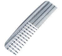 Ruilogod Índigo azul rayado blancopuro principal doble del pelo peine de plástico 2 piezas