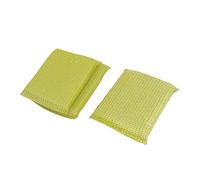 Ruilogod Juego de 3 almohadillas para limpiar platos, sartenes y tazas, color amarillo (id: ec7 e86 a58 ac9 840)