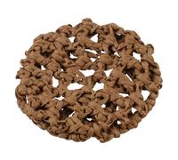 Ruilogod Lady Chocolate Color Elástico Goma Banda Malla Hairnet Cabello Ornamento 2 Unids (id:ef 982 09 c97 fb4