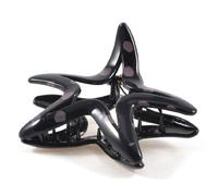 Ruilogod Lady Girls Dot Print Star Design Black Plastic Mandíbula Hair Claw Clips(id:b8 b9a 32 098 221