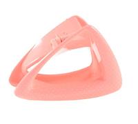 Ruilogod Lady Girls Dot Print Triangle Design Brink Pink Plastic Jaw Hair Chout Clips