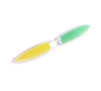 Ruilogod Lima de plástico para el cuidado de los dedos, marco transparente de seis maneras para pulir uñas, 15,2 cm (id: a67 785 e2c a39 853)