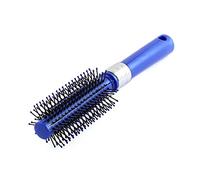 Ruilogod Mango de plástico azul Pelo redondo Cepillo de rodillo para rizar, Peine DIY (id:f7 0be 8c 5af 250