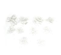 Ruilogod Manicura acrílica estilo francés falsa uñas arte consejos 500 piezas transparente (id:f6 2cb 8b 0fd 799