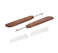 Ruilogod Manija de plástico Costura de acolchado de acolchado de costura de costura Ripper Cutter 2pcs marrón