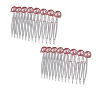 Ruilogod MUCHACHA PLÁSTICA PERIENTE DE PERIENTE DE RHINESTONE DE PERIENTE 14 DIOS CLIP CLÍN PEB PINK PINK 2 UNIDS (id: 7ec 764 1e1 f35 c66