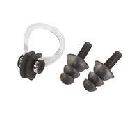 Ruilogod Natación Buceo Guardia Herramienta Protector Tapones para los oídos Clip de nariz Set Gris w Caja de plástico (id:17 20b 5d 42f 4e0