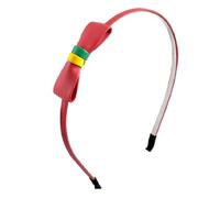 Ruilogod Niña rojo Bowknot Decoración de piel sintética superficie de pelo aro diadema Ornamento (id:00 6ed ab 060 867