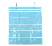 Ruilogod Organizador para colgar en la pared o la puerta del armario, 25 bolsillos, color azul cielo (id: 910 ff3 08e 64f 0f3