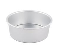 Ruilogod Panadería de aluminio redondo fondo extraíble DIY molde para hornear pastel 8 pulgadas Dia