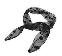 Ruilogod Patrón de puntos de regalo para mujeres Cinta de alambre flexible Headwrap Negro (id:34 25d 5c 0ff fa3