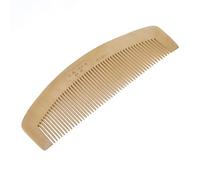 Ruilogod Peine de cabello saludable de madera natural marrón doméstico 5,8"de largo para damas