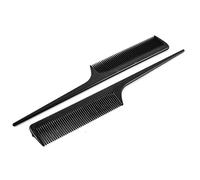 Ruilogod Peine de peluquería para peluquería, herramienta de belleza, 2 unidades, color negro (id: 13b 3e4 a84 df0 82b)