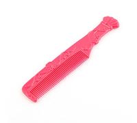 Ruilogod Peine de plástico con estampado de flores para mujer, mango dentado, antiestático, portátil, fucsia (id: b52 904 750 70f d68