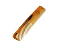 Ruilogod Peine de plástico marrón claro para mujer, doble cabeza, dientes finos, 7.5 pulgadas (id:0f 8be 11 47e 48f