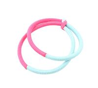 Ruilogod Peluquería Rosa Azul Ronda Cola de Caballo Titulares Elástico Corbata de Pelo para Señora (id:72 bff cf b64 878