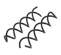 Ruilogod Pin de tornillo giratorio espiral para mujer Magic Barrette Hair Clip Stick Negro 2 unids (id:7a 0aa 60 eae 9f8
