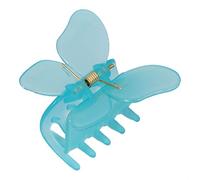 Ruilogod Pinza de plástico con diseño de mariposa para mujer, color azul maya (id: ecc 4fd ec1 c6c 9a5