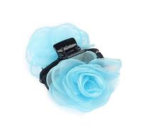Ruilogod Pinza para el pelo de plástico con 12 garras de flores, color azul claro (id: 918 319 44e c62 0c5)