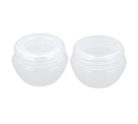 Ruilogod Plástico cosmético vacío tarro tarro cara crema titular 5g 2 piezas claro, Multiple Colors, S, Alambre Collated