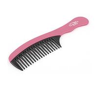 Ruilogod Plástico doblado mango liso dientes anchos señoras peine de pelo rojo (id:fc 5eb 92 18a 1bf