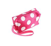 Ruilogod Pois motif dame sacs portefeuille porte-monnaie change de monnaie porte sac à main Fuchsia