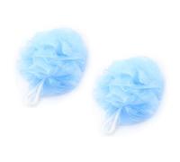 Ruilogod Puf de nailon para masajes corporales, 2 unidades, color azul claro