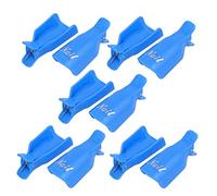 Ruilogod Remojo de uñas de plástico remojo de tapa de clips de clips removedor de polaco azul 10 PCS (id: 723 af0 353 6b7 ac0