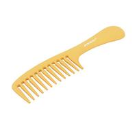 Ruilogod Señora de plástico de dientes anchos Peine de pelo amarillo (id:ef c53 db ca2 588